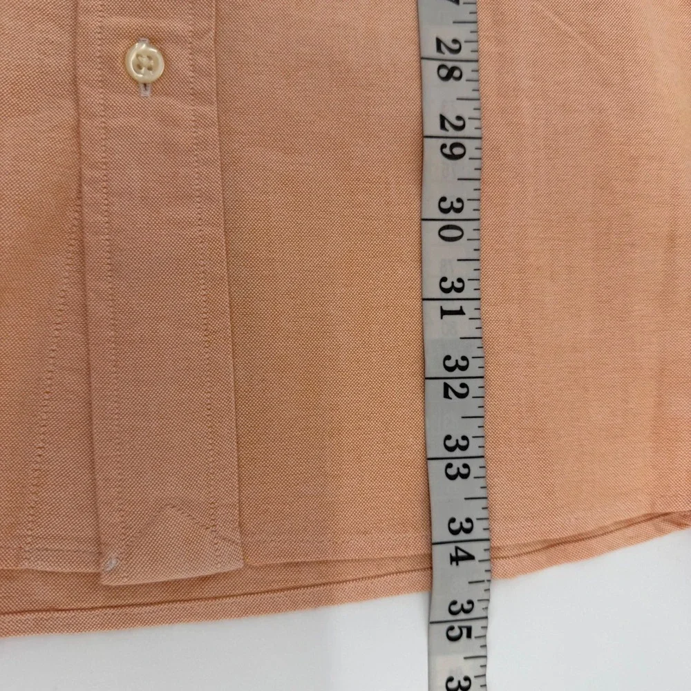 Polo Ralph Lauren Button Down Mens 2XB Peach Classic Fit Oxford Pony Logo LS
